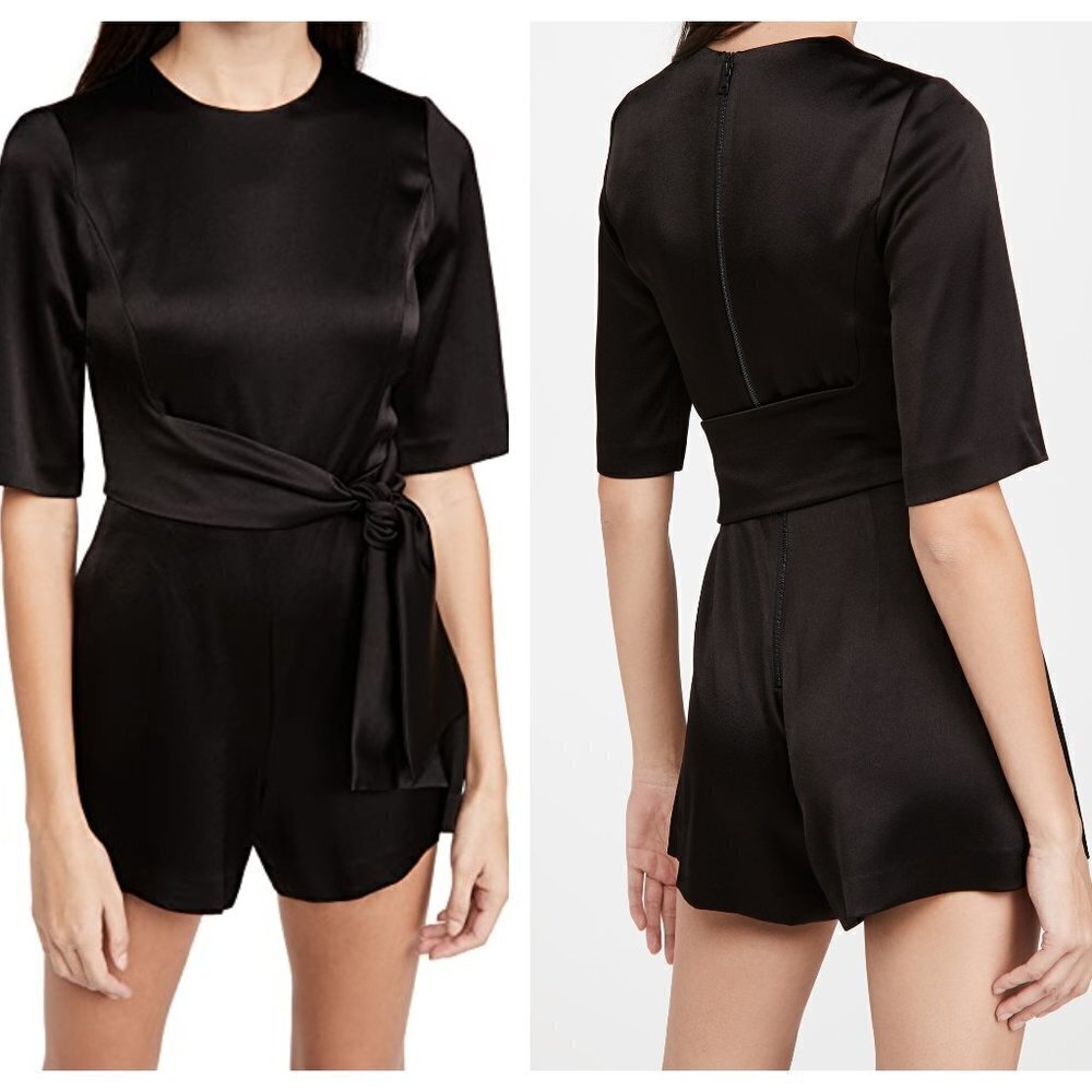 NWT! alice + olivia Virgil Crew Neck Romper (8)